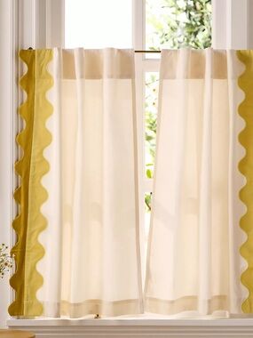 Maeve Anthropologie Cafe Curtain - Single Panel
